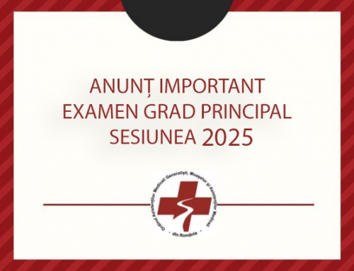 Anunț privind organizarea şi desfăşurarea examenului de grad principal pentru asistenți medicali generaliști, moașe, asistenți medicali, surori medicale și oficianți medicali – sesiunea 2025